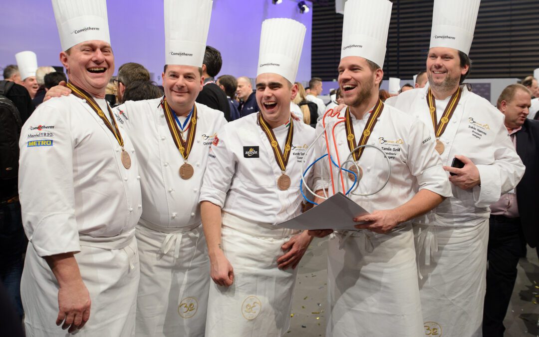 Negyedik helyezést ért el a magyar csapat a Bocuse d’Or döntőjében, a magyar hústál különdíjas!